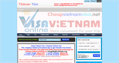 Desktop Screenshot of cheapvietnamvisa.net