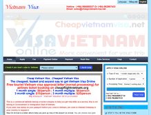 Tablet Screenshot of cheapvietnamvisa.net
